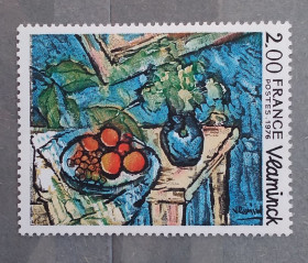 Мистецтво Искусство ^/--/^ Франция 1976 г - Морис Вламинк  (1876-1958) Натюрморт, негаш ^_^^^ Франція 1976 - Моріс Вламінк (1876-1958) Натюрморт, негаш - фото фото фото
