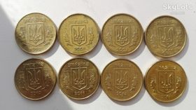 Обігові Обиходные ^/--/^ 10 копійок України - комплект 8 /--/ шт.   (92,07,08,09,10,11,13,14 роки) ^_^^^ 10 копеек Украины - комплект 8 /--/ шт. (92,07,08,09,10,11,13,14 года) - фото фото фото