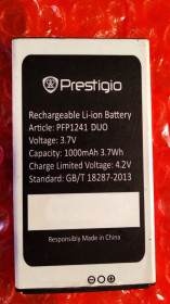Акумулятори Аккумуляторы ^/--/^ Prestigio PFP /--/ 1241 аккумулятор оригинал бу ^_^^^ Prestigio PFP /--/ 1241 акумулятор оригінал бу - фото фото фото