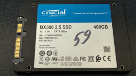 Флешки, зовнішні HDD, диски Флешки, внешние HDD, диски Твердотільні SSD-накопичувачі Твердотельные SSD-накопители ^/--/^ SSD CRUCIAL 2.5 SATA 480 /--/ GB. 59%. ^_^^^ SSD CRUCIAL 2.5 SATA 480 /--/ GB 59%. - фото