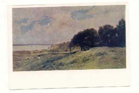 СРСР СССР ^/--/^ СССР 1962 Открытка  Живопись  Добиньи з. 539 ^_^^^ СРСР 1962 Листівка Живопис Добіньї з. 539 - фото фото фото