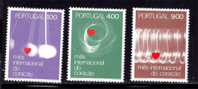 Португалія Португалия ^/--/^ Португалия  1972 г MNH - медицина - Международный месяц сердца ^_^^^ 1972 MNH - медицина - Міжнародний місяць серця - фото фото фото