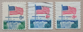 Архітектура Архитектура ^/--/^ США 1968 г - Флаг над Белым домом, гаш ^_^^^ 1968 — Прапор над Білим домом, гаш - фото фото фото