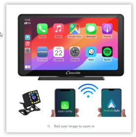Монітори (дисплеї) Мониторы (экраны) ^/--/^ CARPURIDE C /--/ 3 Portable Smart Multimedia Dashboard Console with Detachable Sunshade - фото фото фото