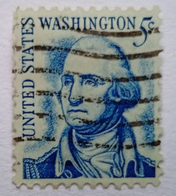 Північна Америка Северная Америка ^/--/^ США 1966 Джордж Вашингтон, гашеная (VI) ^_^^^ США 1966 Джордж Вашингтон, гашена (VI) - фото фото фото