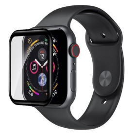 Плівки для екранів Пленки для экранов ^/--/^ Защитное cтекло Devia для Apple Watch 4, 40 /--/ mm, Черный ^_^^^ Devia для Apple Watch 4, 40 /--/ mm, Чорний - фото фото фото