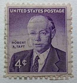 Північна Америка Северная Америка ^/--/^ США 1960 Роберт Тафт, гашеная ^_^^^ 1960 — Роберт Тафт, гашена - фото фото фото