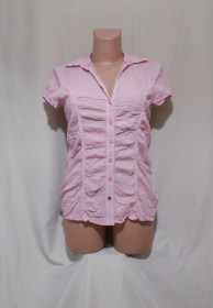 Блузки, сорочки Блузки, рубашки ^/--/^ Блуза розовая слим &amp;apos;Tom Tailor&amp;apos; 42-44 /--/ р ^_^^^ Блуза рожева злим &amp;apos;Tom Tailor&amp;apos; 42-44 /--/ р - фото фото фото