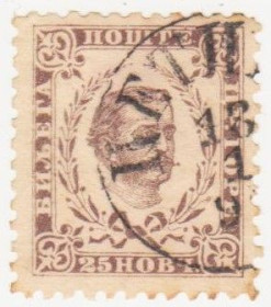 Балканський півострів Балканский полуостров ^/--/^ Черногория   1874   г № 7 гашеная ^_^^^ Чорногорія 1874 р No 7 гашена - фото фото фото