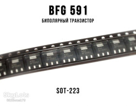 Транзистори Транзисторы ^/--/^ SMD BFG /--/ 591  (SOT-223) біполярний транзистор NPN 7 GHz wideband transistor ^_^^^ SMD BFG /--/ 591 (SOT-223) биполярный транзистор NPN 7 GHz wideband transistor - фото фото фото