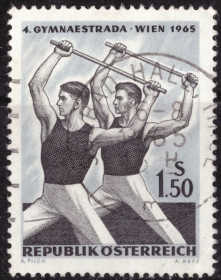 Спорт Спорт ^/--/^ Австрия. 4-я Гимнаэстрада  (серия без 1 м.) 1965 г. ^_^^^ Австрія. 4-а Гімнаестрада (серія без 1 м.) 1965 р. - фото фото фото