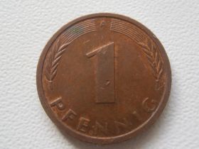 Сучасні c  року Современные c  года ^/--/^ Германия 1 пфенниг 1991 года A 28753 ^_^^^ Німеччина 1 пфеніг 1991 року A 28753 - фото фото фото