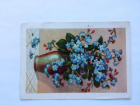 СРСР СССР ^/--/^ Открытка СССР 1957 г. ЦВЕТЫ. ЛО Худож. Фонда СССР. Худ. С. МОЧАЛОВ, подписана. ^_^^^ Листівка СРСР 1957 р. Квіти. Ло Худож. Фонд СРСР. Худ. С. МОЧАЛОВ, підписана. - фото фото фото