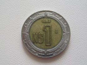 Мексика Мексика ^/--/^ Мексика 1 новый песо 1993 года #8980 ^_^^^ Мексика 1 новий песо 1993 #8980 - фото фото фото