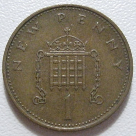 Єлизавета II (після ) Елизавета II (после ) ^/--/^ Велика Британія 1 новий пенні 1971 року 43028 ^_^^^ Великобритания 1 новый пенни 1971 года 43028 - фото фото фото