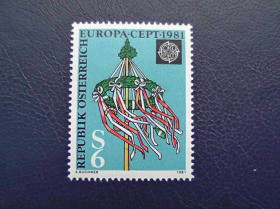 Австрія Австрия ^/--/^ Поштова марка Австрія &amp;quot; Європа СЕРТ &amp;quot; 1981 рік ** ^_^^^ Почтовая марка Австрия &amp;quot; Европа Серт &amp;quot; 1981 год ** - фото фото фото