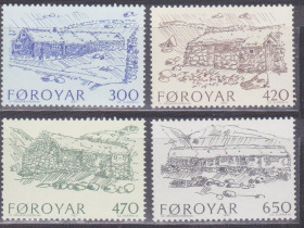 Скандинавія Скандинавия ^/--/^ Фареры 1987 ФЕРМЕРСКИЕ ДОМА ДЕРЕВНЯ АРХИТЕКТУРА ЭТНОГРАФИЯ Mi.145-148 Є9 SW 139-142** MNH $10.04 !!! ^_^^^ Фареры 1987 ФЕРМЕРСКИЕ ДОМА ДЕРЕВНЯЯ АРХИТЕКТУРА ЭТНОГРАФИЯ Mi.145-148 Е /--/ 9 SW 139-142** MNH $10.04!!! - фото фото фото