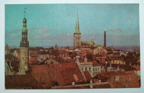 СРСР СССР ^/--/^ Панорама города Таллин 1973 /--/ г Эстонская ССР ^_^^^ Панорама міста Таллінн 1973 Естонська РСР - фото фото фото