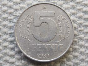 НДР, ФРН ГДР, ФРГ ^/--/^ Германия ГДР 5 пфеннигов 1968 года #5842 ^_^^^ Німеччина НДР 5 пфенігів 1968 року #5842 - фото фото фото