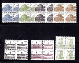 Ірландія Ирландия ^/--/^ Ирландия  1982 г  MNH - квартблоки - архитектура ^_^^^ 1982 — Ірландія — квартблоки — архітектура - фото фото фото