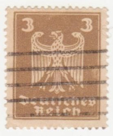 Веймарська республіка Веймарская республика ^/--/^ Германия   ( Рейх) 1924 г. №  353 гашеная ^_^^^ Німеччина (Рейх) 1924 р. No 353 гашена - фото фото фото