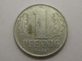 НДР, ФРН ГДР, ФРГ ^/--/^ Германия - ГДР 1 пфенниг 1963 года 3 /--/ П /--/ 1117 ^_^^^ Німеччина - НДР 1 пфеніг 1963 року 3 /--/ П /--/ 1117 - фото фото фото