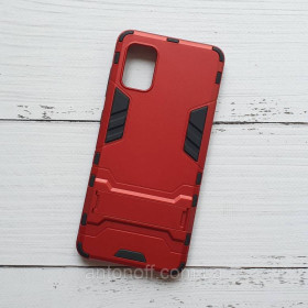 Зарядні пристрої Зарядные устройства ^/--/^ Чохол для Samsung Galaxy A /--/ 31 (A /--/ 315) з підставкою, пластиковий, червоний ^_^^^ Чехол Samsung A /--/ 315 /--/ F Galaxy A /--/ 31 для телефона с подставкой Красный - фото фото фото