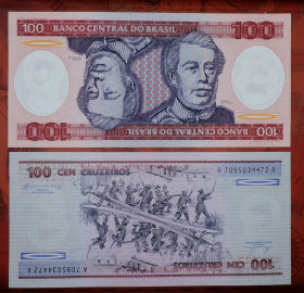 Центральна Америка Центральная Америка ^/--/^ Бразилия Бразилія 100 крузейро 1984 UNC ^_^^^ Бразилия Бразилия 100 крузейро 1984 UNC - фото фото фото