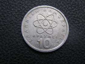 Греція Греция ^/--/^ 10 драхм 1982 г Греция ^_^^^ 10 драхм 1982 Греція - фото фото фото