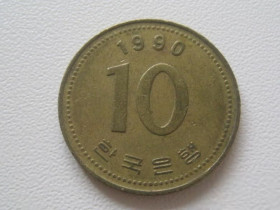 Республіка Корея Республика Корея ^/--/^ Южная Корея 10 вон 1990 года 26756 ^_^^^ Південна Корея 10 вон 1990 року 26756 - фото фото фото