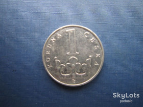 Чехія Чехия ^/--/^ Монета 1 крона Чехия 1997 ^_^^^ Монета 1 крона Чехія 1997 - фото фото фото