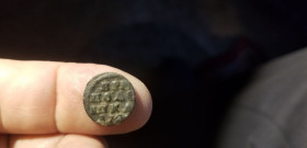 - року - года ^/--/^ ПОЛУШКА ПЕТРА 1720 /--/ г РЕДКАЯ ^_^^^ Полушка Петра 1720 року Рідка - фото фото фото