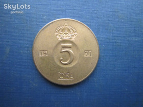Швеція Швеция ^/--/^ Монета 5 ере Швеція 1971 ^_^^^ Монета 5 эре Швеция 1971 - фото фото фото