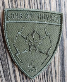 Інше Другое ^/--/^ Шеврон Украина БПЛА SONS OF THUNDER № 748 ^_^^^ Шеврон Украина БПЛА SONS OF THUNDER No 748 - фото фото фото