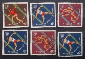 Спорт Спорт ^/--/^ Монголия 1964 г - Олимпийские игры, Токио, 7 шт  (см.фото) ^_^^^ Монголія 1964 р - Олімпійські ігри, Токіо, 7 шт (див.фото) - фото фото фото