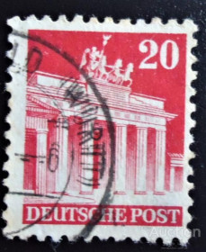НДР, ФРН ГДР, ФРГ ^/--/^ Германия British American Zone 1945 - 1949 г. № 110 гашеная ^_^^^ Німеччина British American Zone 1945 - 1949 р. No 110 гашена - фото фото фото