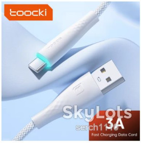 Кабелі Кабели ^/--/^ Toocki TQ-X /--/ 14 USB Type-C кабель швидкого заряджання 3 /--/ A 1 /--/ м ^_^^^ Toocki TQ-X /--/ 14 USB Type-C кабель быстрого заряжания 3 /--/ A 1 /--/ м - фото фото фото