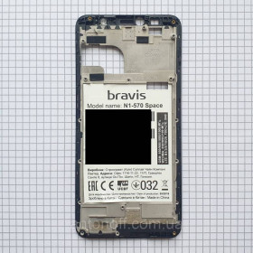 Інше  (Корпуса) Другое (Корпуса) ^/--/^ Рамка дисплея Bravis N /--/ 1-570 Space для телефона оригінал з розборки ^_^^^ Рамка дисплея Bravis N /--/ 1-570 Space для телефона оригинал из разборки - фото фото фото