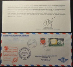 Інше Другое ^/--/^ Ракетная Почта п/п Франция-ФРГ Конгресс по астронавтике 1963 ^_^^^ Ракетна Пошта п/п Франція-ФРН Конгрес з астронавтики 1963 - фото фото фото