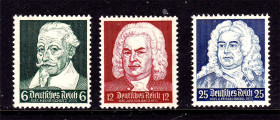 Третій Рейх (-) Третий Рейх (-) ^/--/^ Провинция Саксония - Германия 1935 г MNH - юбилеи - личности -Шютц , Бах и Гендель - ^_^^^ Провінція Саксонія - Німеччина 1935 р MNH - ювілеї - особистості - Шютц, Бах і Гендель - - фото фото фото