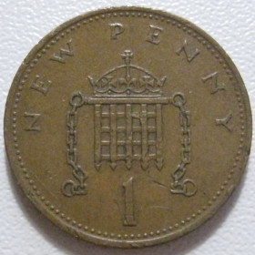 Єлизавета II (після ) Елизавета II (после ) ^/--/^ Велика Британія 1 новий пенні 1971 року 43026 ^_^^^ Великобритания 1 новый пенни 1971 года 43026 - фото фото фото