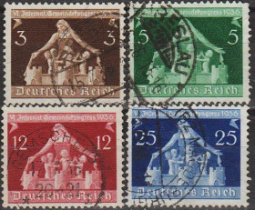 Третій Рейх (-) Третий Рейх (-) ^/--/^ 1936 - Рейх - Конгрес Mi.617-20 _3,0 € ^_^^^ 1936 - Рейх - Конгресс Mi.617-20 _3,0 € - фото фото фото