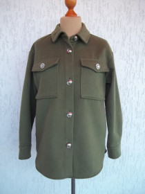 Светри Свитера ^/--/^ Prom      ( S - 44 р )  River Island Женская флисовая рубашка цвета хаки тактическая рубашка  Б / У ^_^^^ Prom (S - 44 р ) River Island Жіноча флісова сорочка кольору хакі тактична сорочка Б / У - фото фото фото