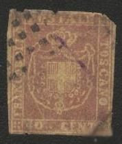 Італія, Ватикан Италия, Ватикан ^/--/^ Италия 1860 /--/ г. № 5 гашеная ^_^^^ Італія 1860 р. No 5 гашена - фото фото фото