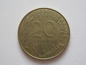 Франція Франция ^/--/^ Франция 20 сантимов 1997 года #9812 ^_^^^ Франція 20 сантимів 1997 року #9812 - фото фото фото