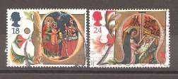Великобританія Великобритания ^/--/^ Великобритания 1991 Sc.1416-17 used Рождество ^_^^^ Великобританія 1991 Sc.1416-17 used Різдво - фото фото фото