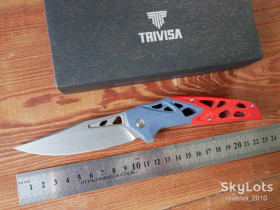 Ножі, мультітули Ножи, мультитулы ^/--/^ TRIVISA Leo-03 /--/ RB, Bohler K /--/ 110 Stonewash, G /--/ 10 Grey-Red, Designer: Steve Cheng, Flipper, KVT Ceramic Ball Bearing, Outdoor, Tactical, EDC, Liner Lock ^_^^^ TRIVISA Leo-03 /--/ RB, XW /--/ 02-GR-KG, Bohler K /--/ 110 Stonewash, G /--/ 10 Grey-Red, Designer: Steve Cheng, Flipper, KVT Ceramic Ball Bearing, Outdoor, Tactical, EDC, Liner Lock - фото фото фото