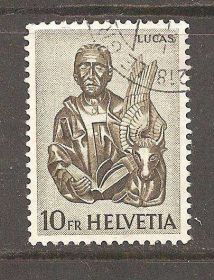 Швейцарія Швейцария ^/--/^ Швейцария 1961 Sc.408 used ^_^^^ Швейцарія 1961 Sc.408 used - фото фото фото