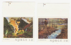 Скандинавія Скандинавия ^/--/^ Норвегия 1980 г.№ 839‑840 ** серия ^_^^^ Норвегія 1980 р. No 839-840 ** серія - фото фото фото