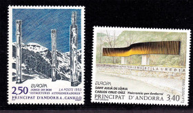 Малі Держави Європи Малые Государства Европы ^/--/^ ZM Андорра 1993 г MNH - архитектура ^_^^^ ZM Андорра 1993 MNH - архітектура - фото фото фото